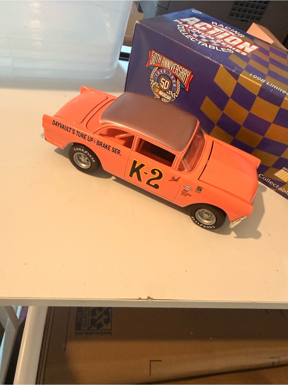 K-2 Orange Classic Die-Cast Toy Car by